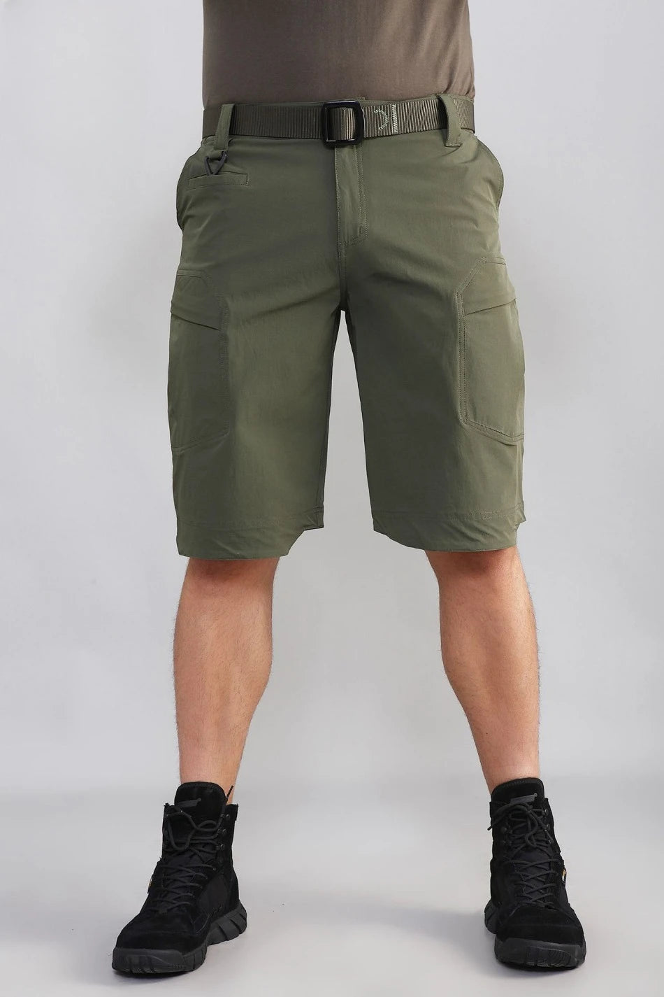 Mens Quick Drying Cargo Shorts Summer Waterproof Outdoor Sports Combat Overalls Multi Pocket Wear-resistant Quarter Pants New