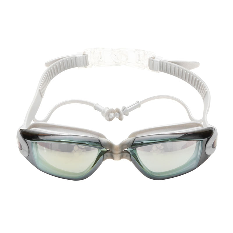 Optical Swimming Goggles Men Women Myopia Pool Earplug Professional Waterproof Swim Eyewear Prescription Adult Diving Glasses