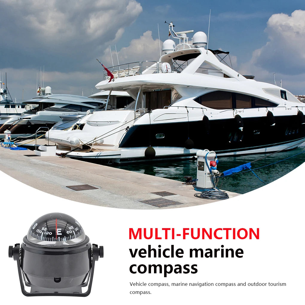 1 Set Boat Compass Direction Display Equipment Practical Simple Navigation Tools Sailing Tool with Clear Displaying for Outdoor