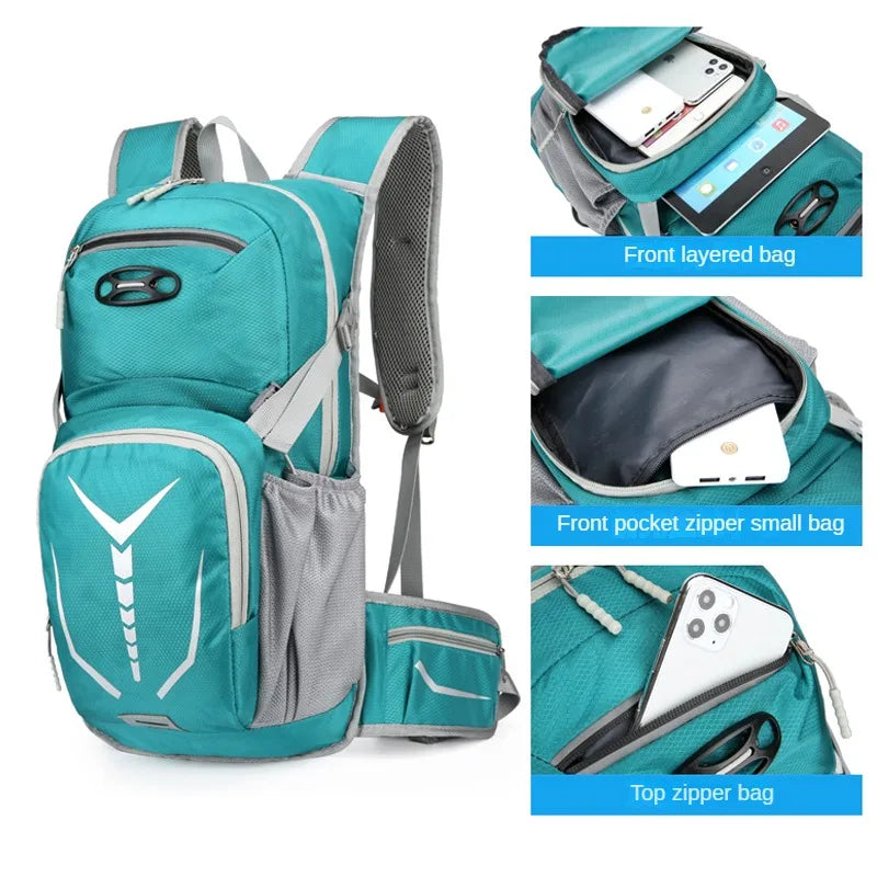 Portable Waterproof Bicycle Bags Water Bag Road Bike Motor Riding Helmet Bag Outdoor Sport Climbing Pouch Hydration Backpack