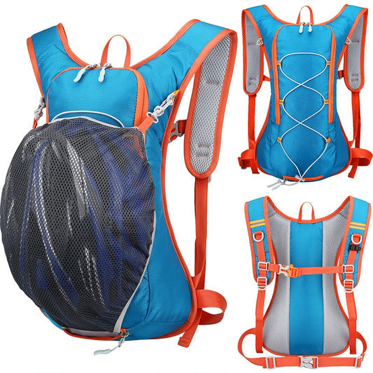12L Outdoor Sport Bike Cycling Running Hiking Hydration Water Bag Storage Helmet Pack Waterproof UltraLight Bladder Backpack