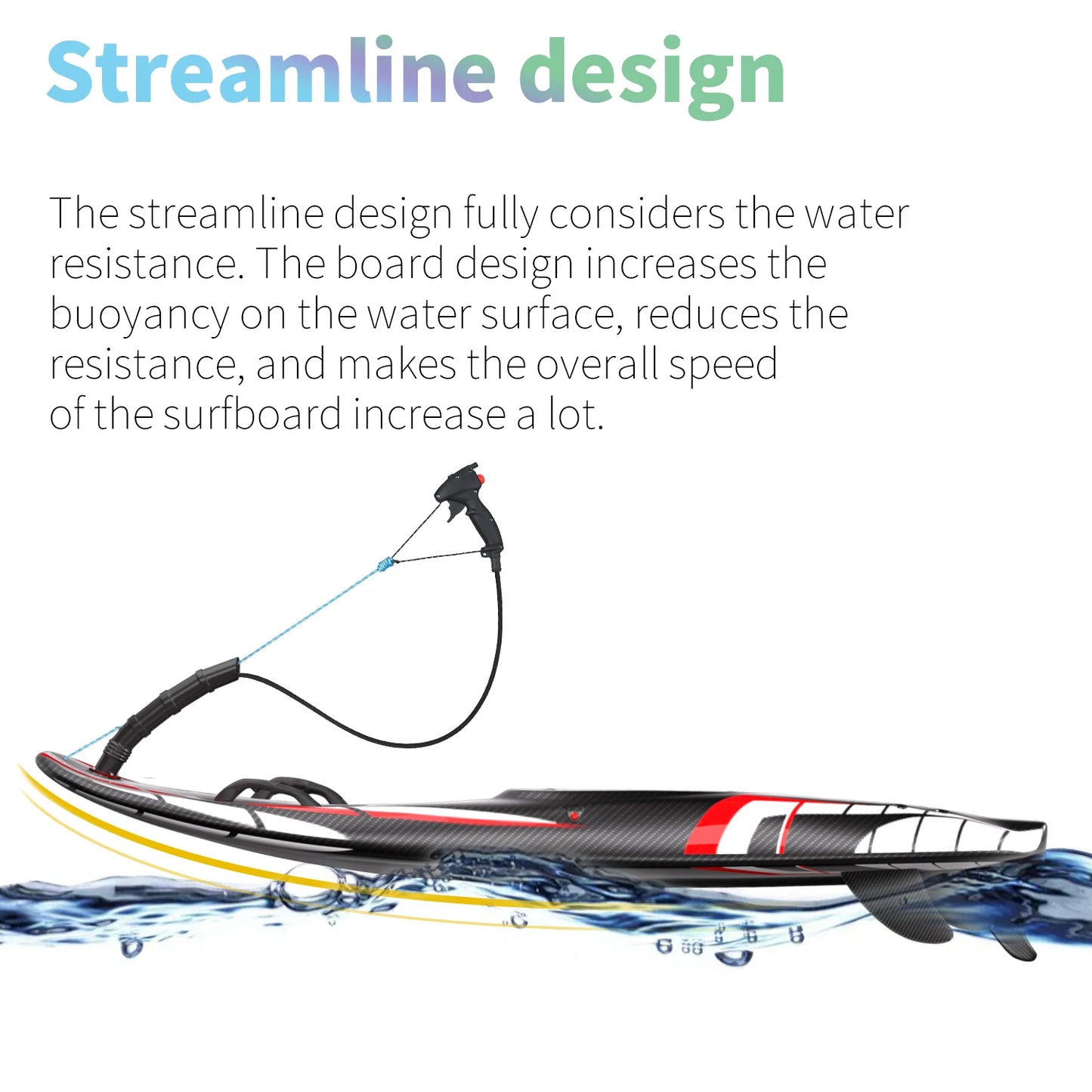 KOOTU Jet Surfboards Full Carbon Fiber Surfboards Gasoline Surfboards 109cc Power Electric Surfboards Water Surfboards