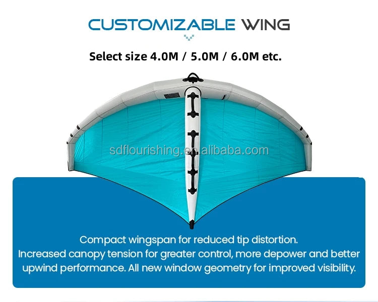 130L Wing foil Board Inflatable Wingfoil Surfboard Hydrofoil Board Inflatable Foil Kite Surfing Board For Sale