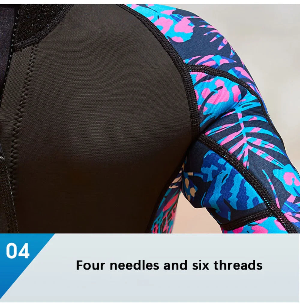 Neoprene Women's Surf Suit Wetsuit 3mm Diving Suit Kayak Kitesurf Swimsuit Winter Swimwear Female Rash Guards Roupa De Mergulho