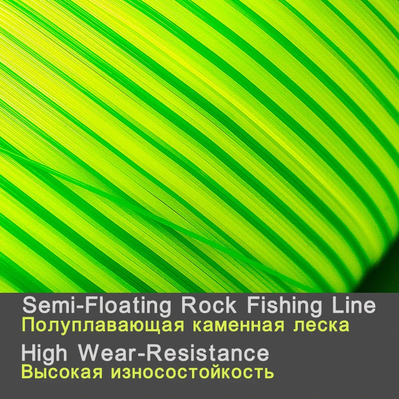 500m linha de pesca semi-flutuante monofilamento cor dupla rocha linha de pesca resistência jack mar pólo acessórios de pesca ferramentas
