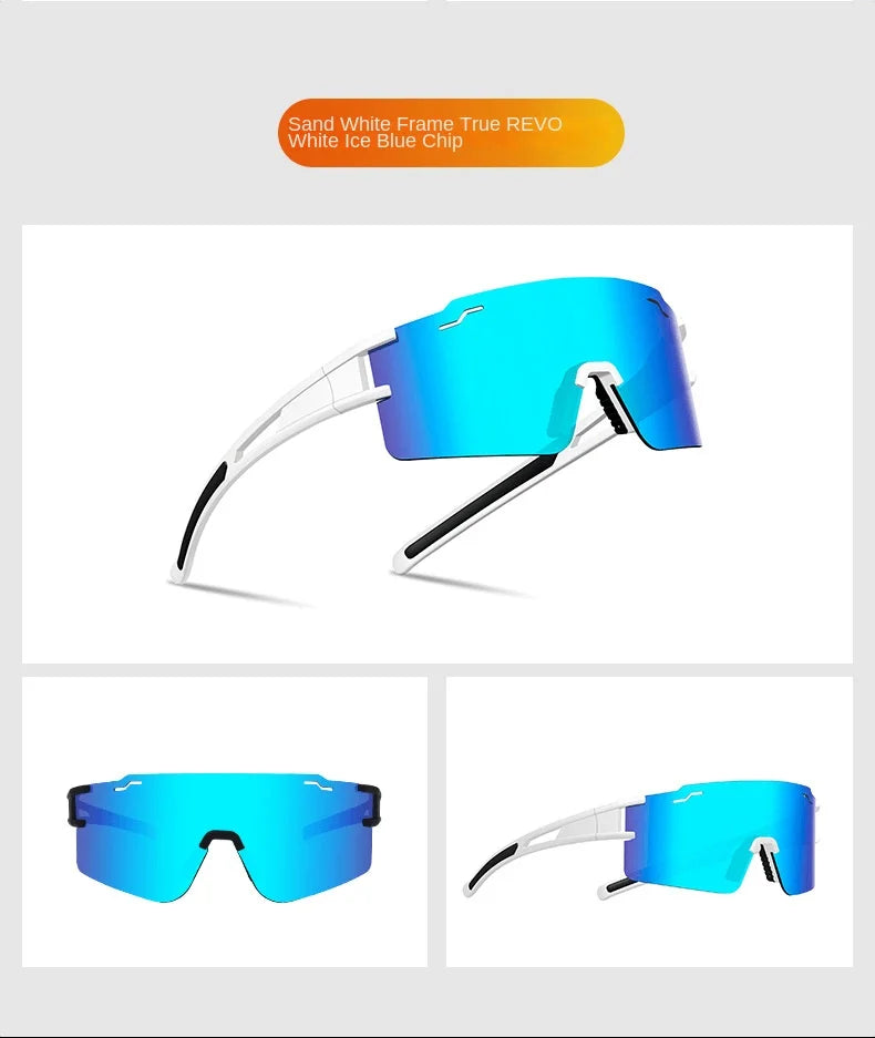 Outdoor Cycling Half Frame Glasses Sports Running Wind Sand Anti-polarized TAC Material Sports Glasses