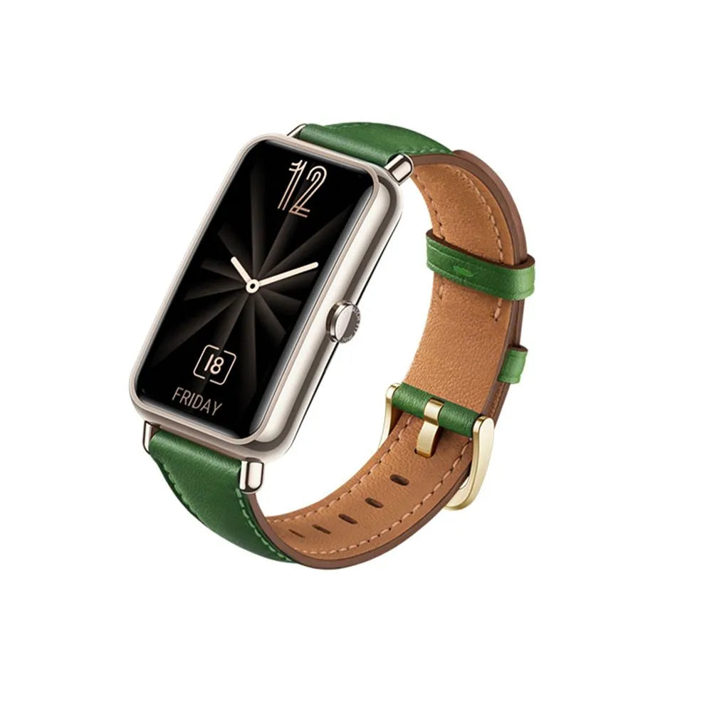 Leather Strap For Huawei Watch Fit Mini Corre Strap Wristband Bracelet Loop Genuine Band Replacement Smart Watch Accessories