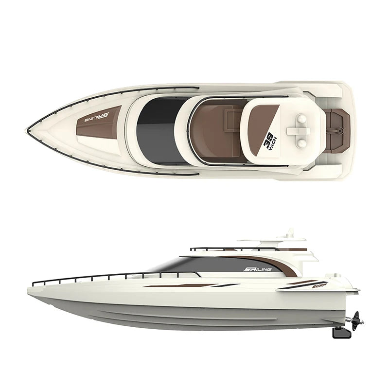 TKKJ 2.4G RC Boat Mini Remote Control Boat 1/28 Scale Dual Motor 15KM/H Fast Speed Electric Water RC Speedboat Boy Toy Gift