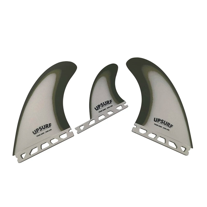 UPSURF Future Quilhas Tri Fins T1 3 FINS Thruster Fiberglass Surfboard Fins Single Tab Surfing Equipment Accessory Tabla de Surf
