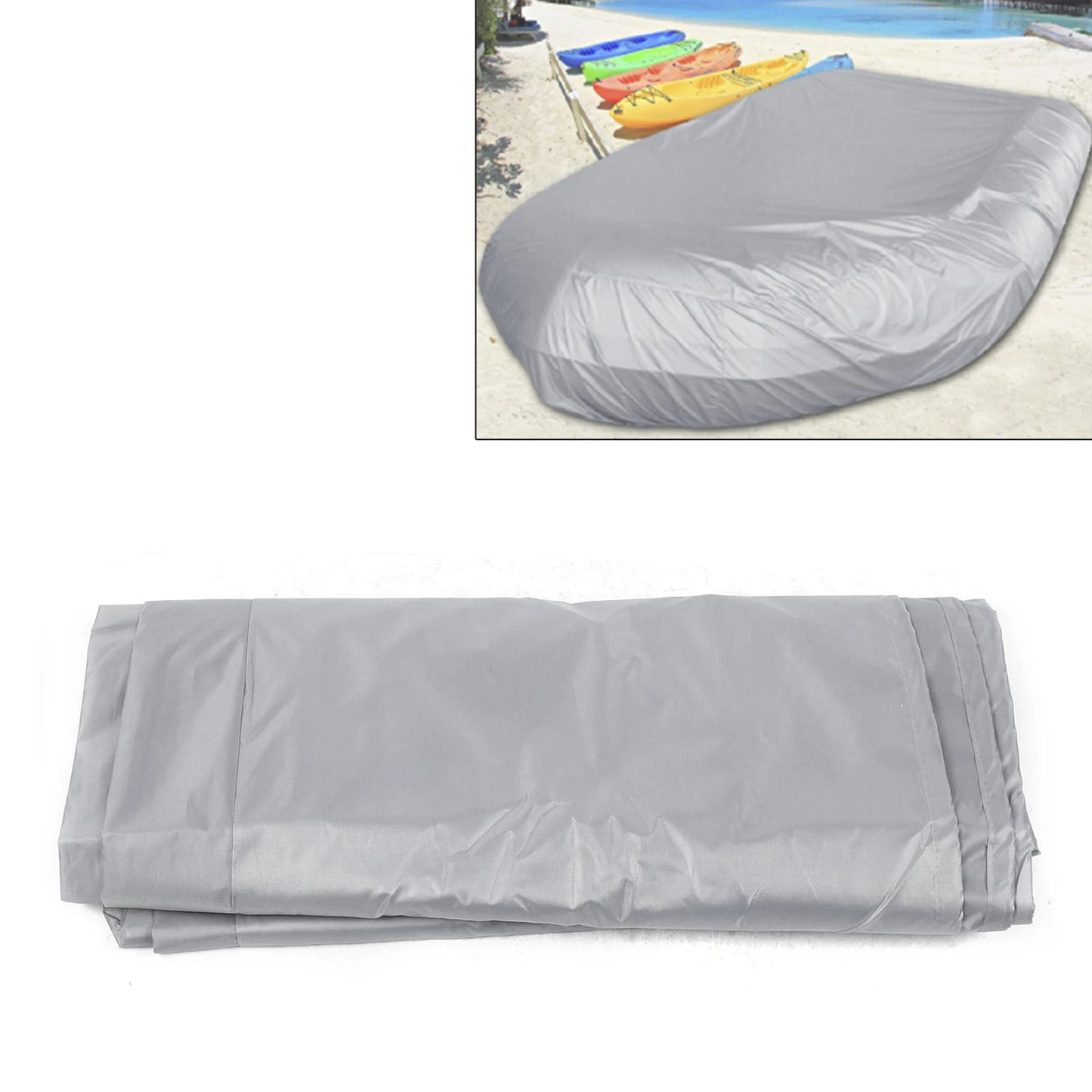 V Shape Boat Cover, Waterproof, Dustproof, Anti UV, Rain, Snow, Dinghy, Fishing, Rubber Boat Marine Boat, Universal Kayak Cover