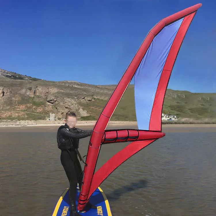 Foil Wing Kite Handheld Inflatable Wing Foil Kitesurfing Fin Wingsurfer Kite for Snow Surfing Ski Surfing