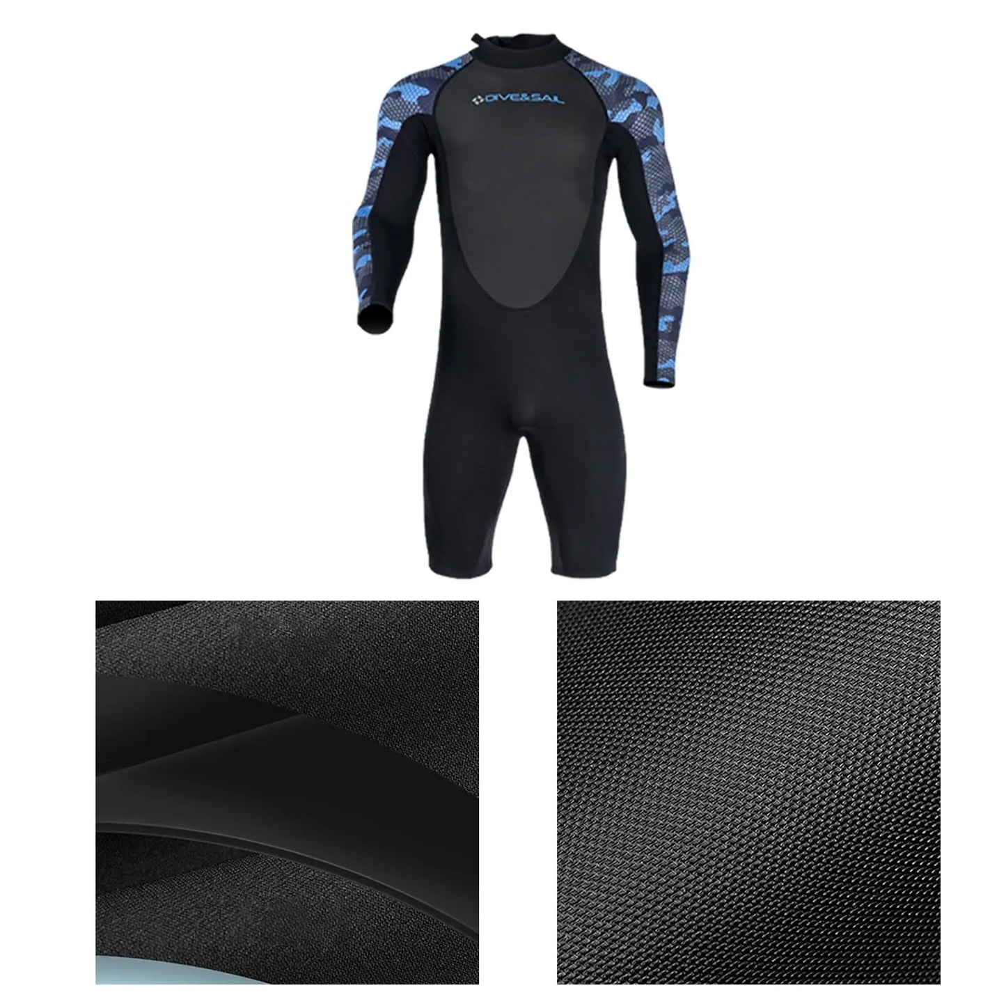 2mm Neoprene Shorty Wetsuit Men Diving Suit Shorts Body Swimsuits Swimwear Wet