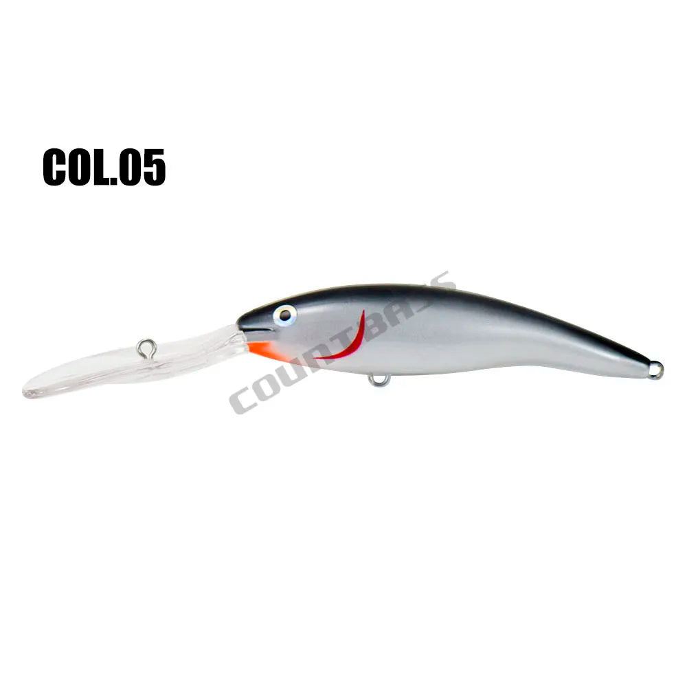 90mm 14.6g Countbass Deep Tail Wobbler La Peche Au Leurre Floating Diving Depth 6M Crankbait Chatterbait Fishing Lures Hard bait