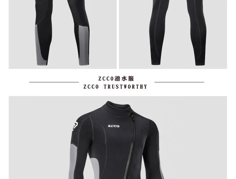 3MM Neoprene Wetsuit Men Surf Scuba Equipment Underwater Fishing Spearfishing Kitesurf Swimwear WetSuit Equipment Diving Suit