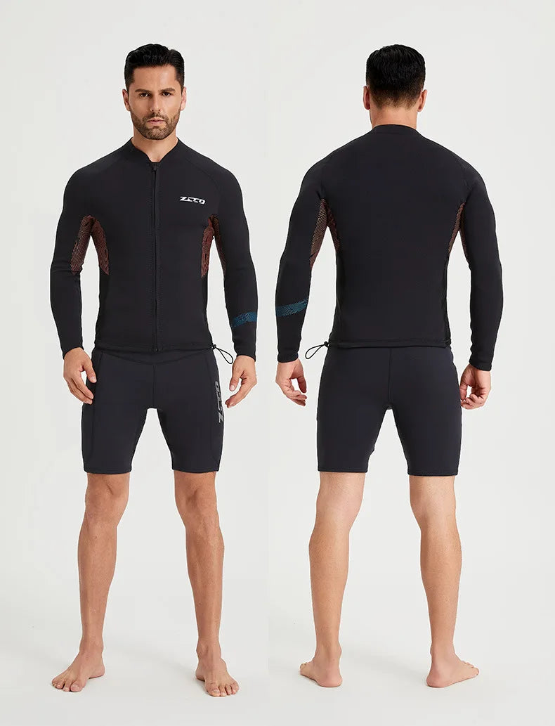 Wetsuit Surf Suit 1.5mm Neopreno Pant Top Men Women Scuba Diving Suit Roupa De Mergulho Swimwear Winter Kitesurf Rash Guards