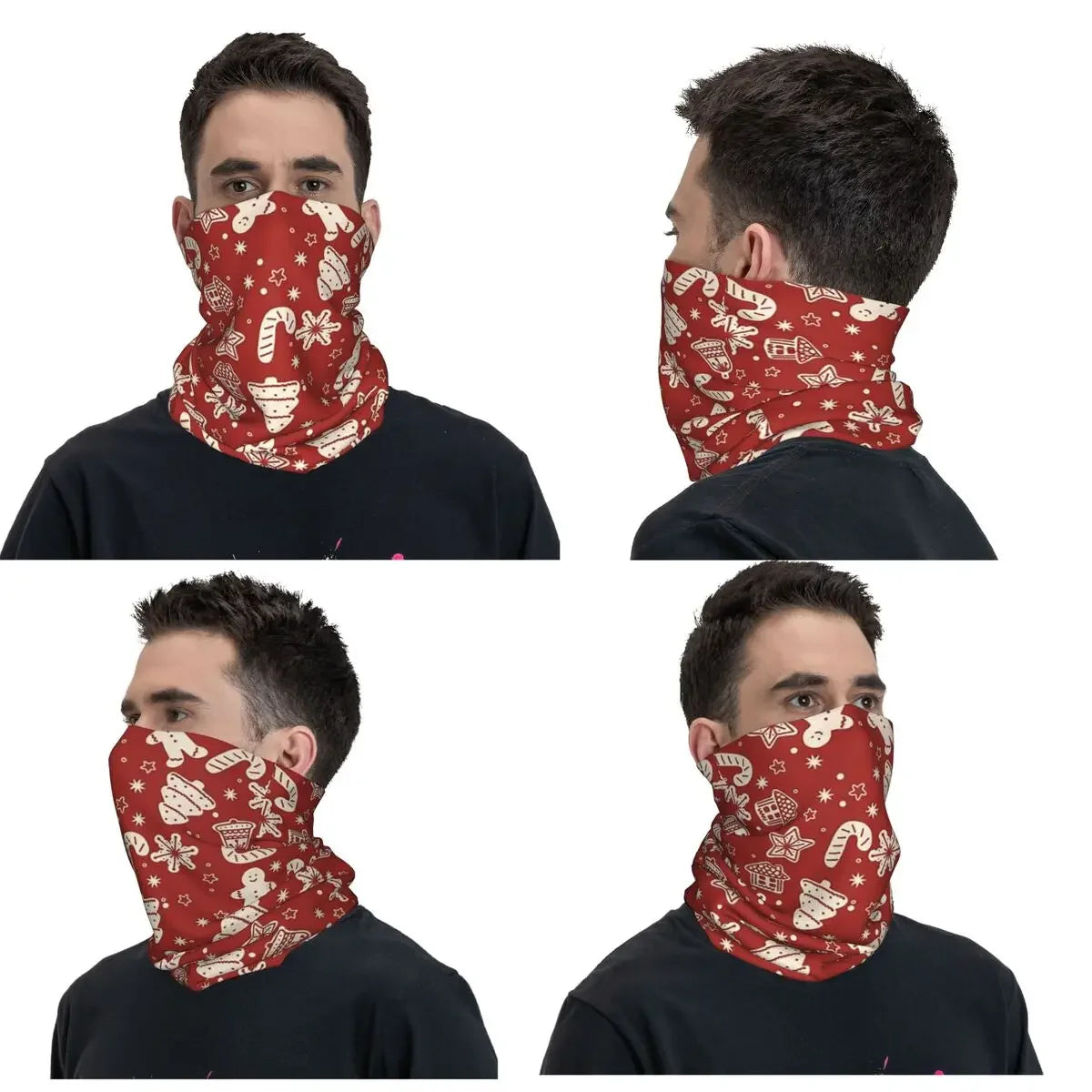 Merry Christmas & Happy Holidays! Bandana Neck Cover Face Scarf Multifunction Cycling Scarf Hiking Fishing Adult Breathable