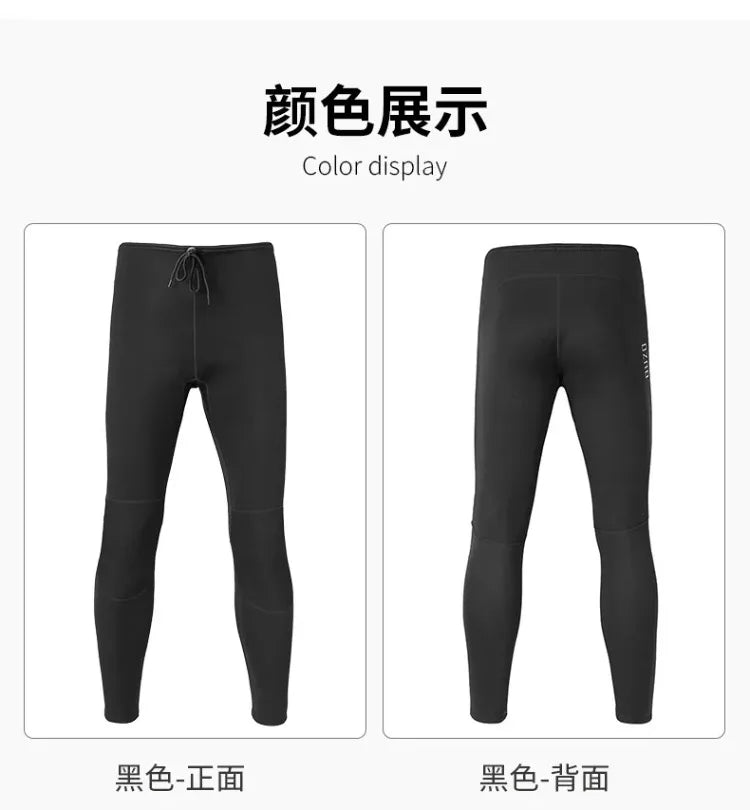 1.5mm wetsuit OUZO split diving top pants men's long sleeve cold protection sunscreen surf suit winter swimsuit scuba diving