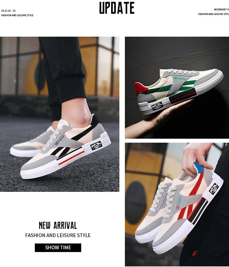 Summer Fashion Men Sneakers Breathable Casual Shoes for Man Flat Casual Sneakers Mens 2024 New Vulcanized Shoes Erkek Ayakkabı