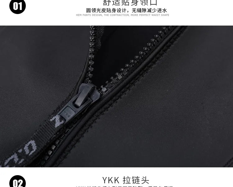 Wetsuit Men Women 3mm Neopreno Surf Suit Kitesurf Winter Swimwear Roupa De Mergulho Swimsuits Rash Guards Scuba Diving Suit