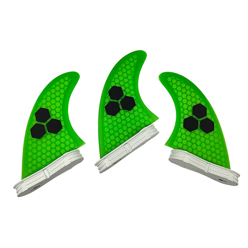 UPSURF FCS 2 FINS Surf Fin G5/G7 Surf Fin Quillas surf For Sup Thuster Fins 3pcs Honeycomb Fiberglass Surfboard Fin M/L Tri Fins