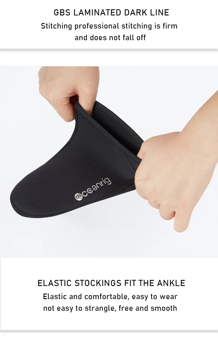 Scuba Free Diving Socks Neoprene 3mm Thickness Surfing Water Boots Beach Swimming Anti Slip Warm Shoes Good Elasticity Fin Socks
