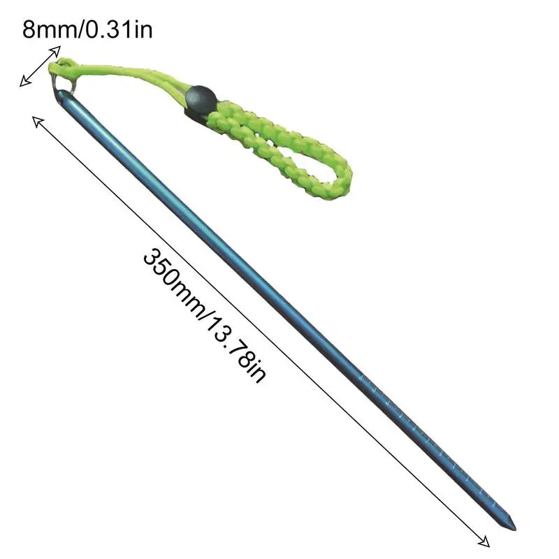 Diving Pointer Stick Water Diving Equipment With Braided Rope Underwater Diving Stick Aluminum Alloy Diving Stick For Underwater