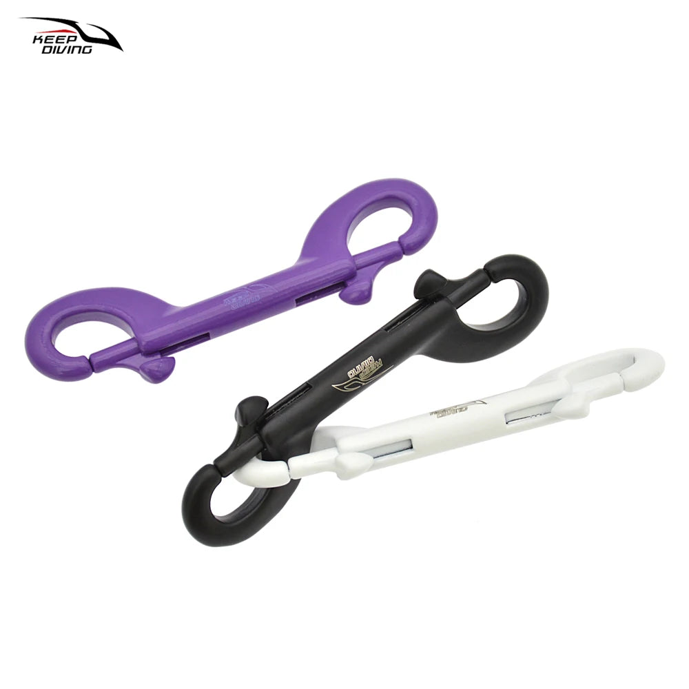1 PCS KEEP DIVING 316 Stainless Steel Scuba Diving Double Ended Hook Accessory For Equipment BCD Chioce Snap Bolt kit Quick Draw