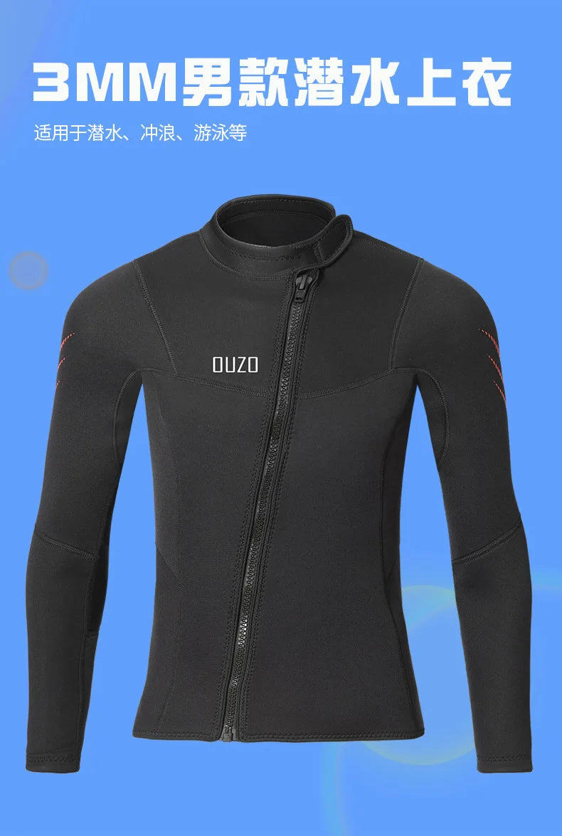 3mm Men Wetsuit Neoprene Freediving  Women Wetsuit Surf Suits Diving Suit Kitesurf Swimsuit Rash Guards Roupa De Mergulho