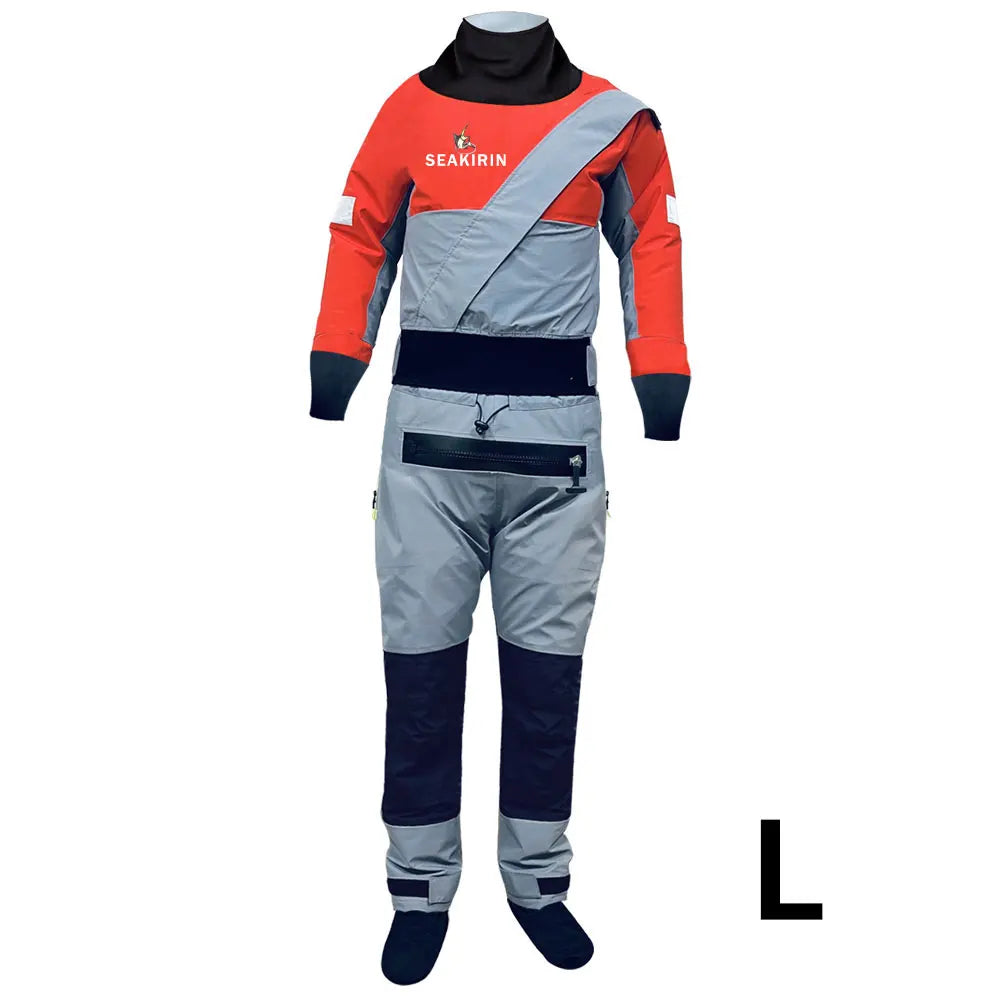 3-Ply Mens Semi-Dry Suit Breathable Warm Paddling Drysuit Wetsuit for Kids to Aduct Angler Kayak Fishing ATV&UTV Riders Clothing