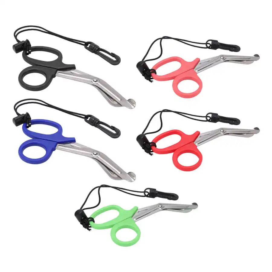 Diving Shears Safety Diving Scissors Stainless Steel Diver Shears with Lanyard and Buckle Diving Accessories