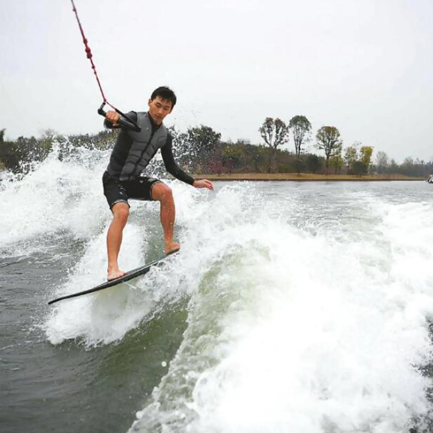 1 Pcs Water Ski Surfing Rope Floating Wakesurf Ropes Speedboat Boat Tow Rope with Grip Water Sport Surfing Accessories