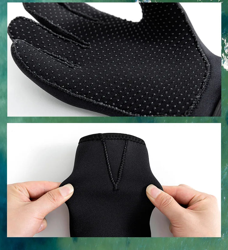 New Adult Diving Gloves Neoprene 3mm 5mm Thermal Spearfishing Gloves Anti-slip Surfing Swimming Kayak Paddling Snorkel Gloves