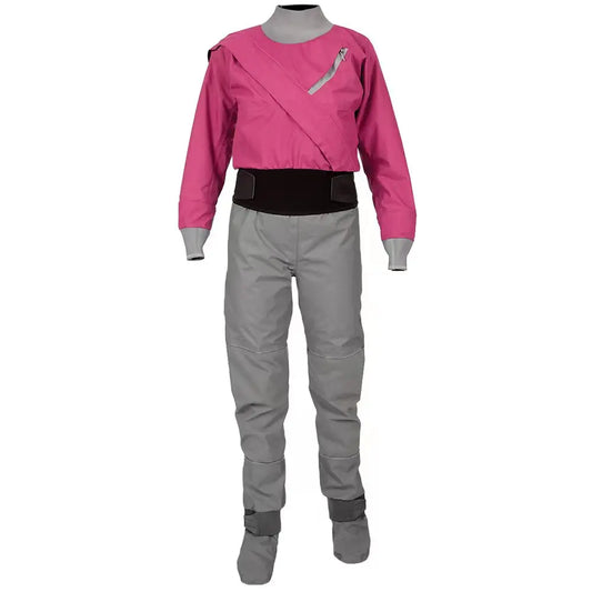 Women's Waterproof and Breathable Padded Dry Suit, Latex Neck, Sleeve Cover, Kayaking, Fishing, Surfing, W18