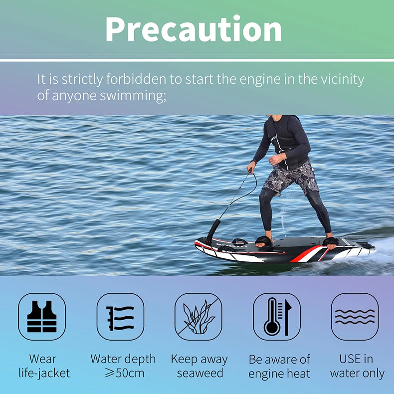 KOOTU Jet Surfboards Full Carbon Fiber Surfboards Gasoline Surfboards 109cc Power Electric Surfboards Water Surfboards