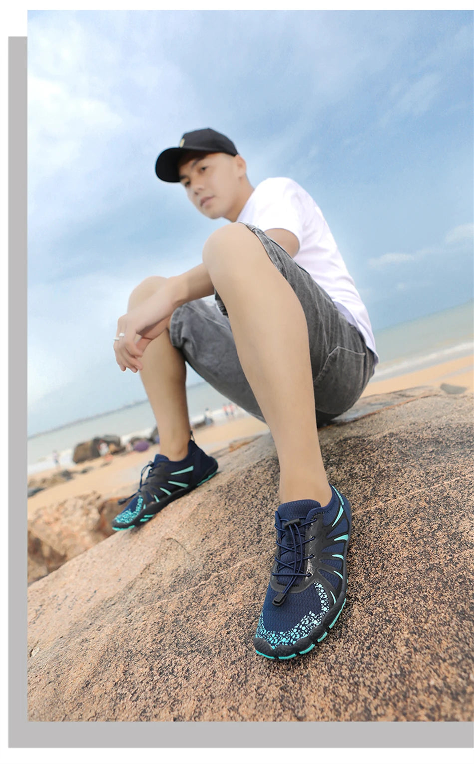 High Quality Cotton Lining Aqua Shoes Outdoor Beach Sandals Water Sports Upstream Shoes Comfortable Barefoot Wading Shoes Unisex
