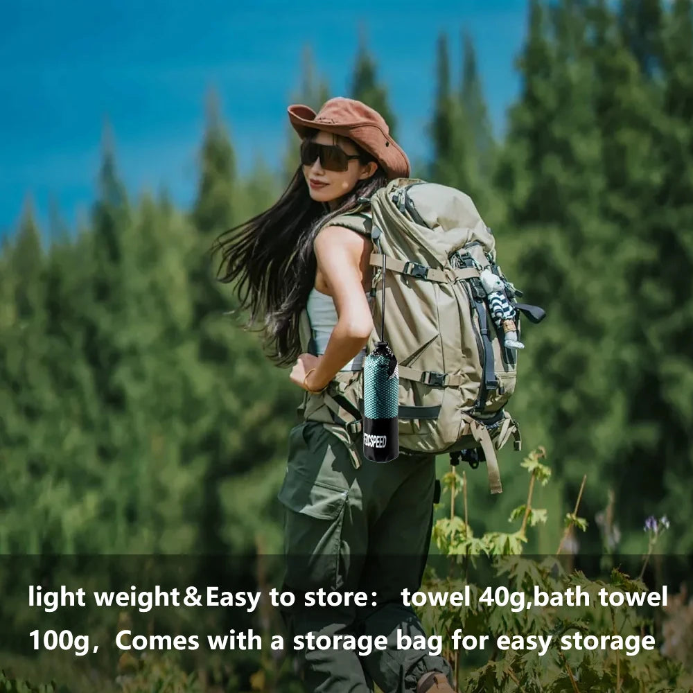 Quick-drying Lightweight Absorbent Travel Towel Swim Towels for Sports Camping and Hiking Are Soft and Super Absorbent