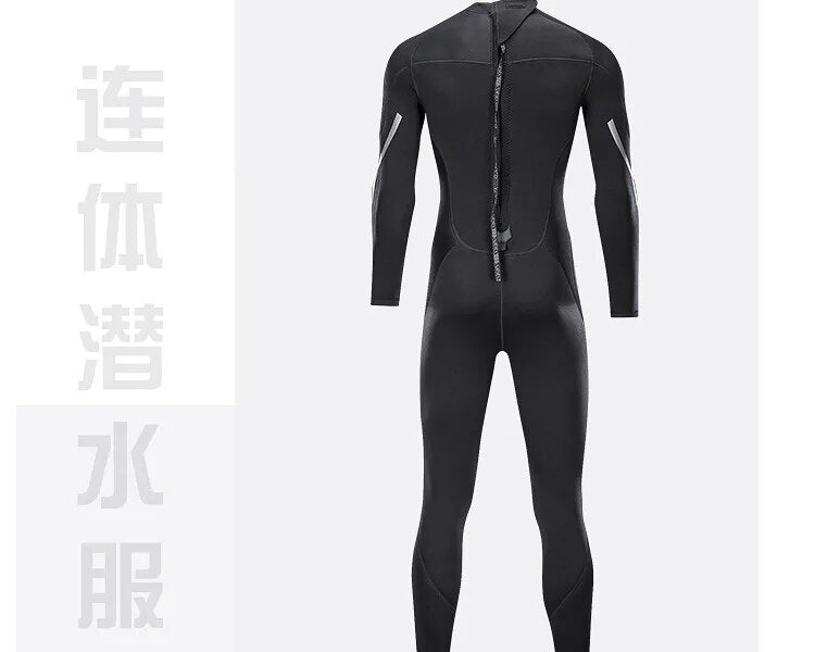 Premium 3MM Neoprene Wetsuit Men One-Piece Suits Keep Warm Surf Scuba Diving Full Suit Swimming Surfing Waterproof Diving Suit