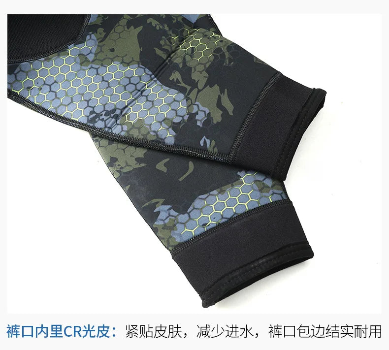 1.5MM Neoprene Wetsuit Men Camo WetSuits Keep Warm Surf Scuba Diving Suit Fishing Spearfishing Swimming Suit Kitesurf WetSuits
