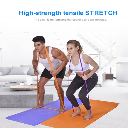 Resistance Bands 208cm Long Elastic Fitness Rubber Bands Resist Band For Home Gym Workout Expander Strength Trainning Equipment