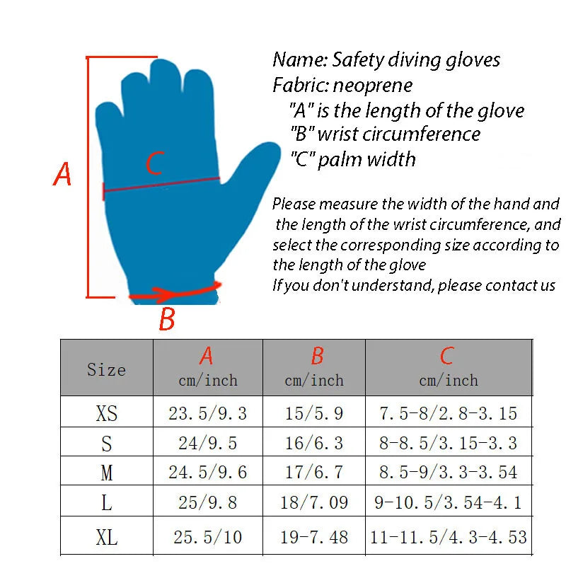 New Adult Diving Gloves Neoprene 3mm 5mm Thermal Spearfishing Gloves Anti-slip Surfing Swimming Kayak Paddling Snorkel Gloves
