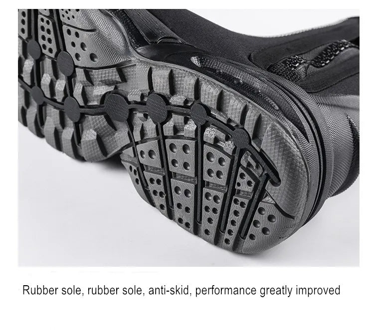 5MM Neoprene Water Sports UnderWater Hunting Spearfishing Swim Diving Boots With Side Zipper Scuba Kayaking Snorkeling Shoes