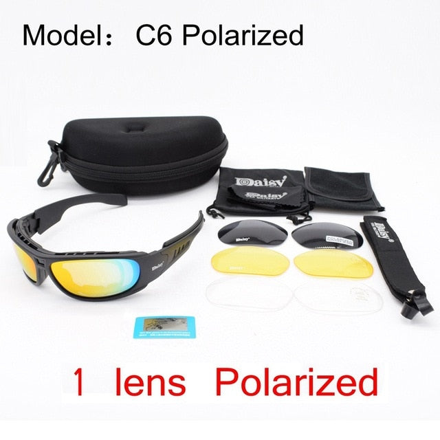 Polarized Military Sunglasses Airsoft Tactical Glasses UV400 War Game Outdoor Sport Hiking Shooting Glasses