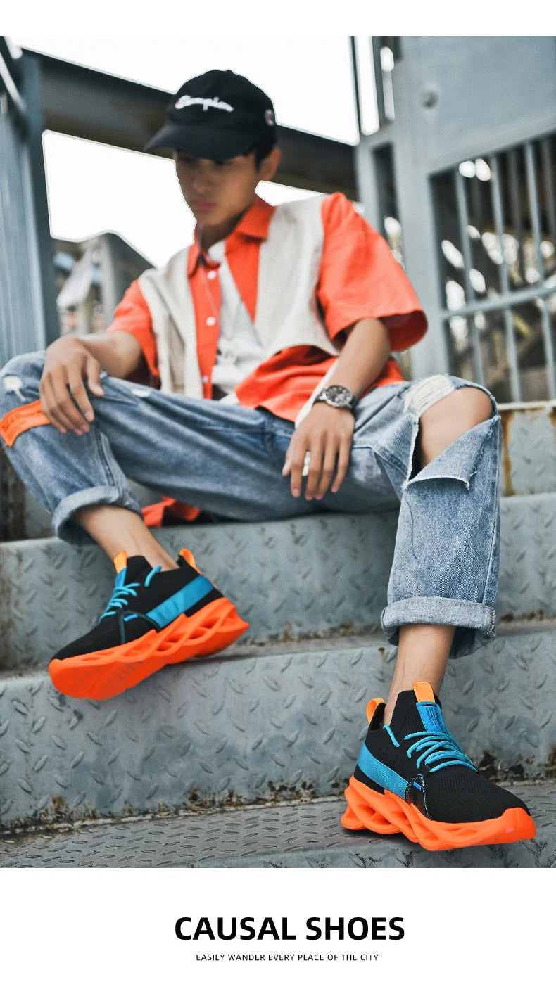 Men Shoes Breathable Fashion Mesh Running Shoes Man High Quality Unisex Light Tennis Baskets Athletic 2023 Sneakers for Men