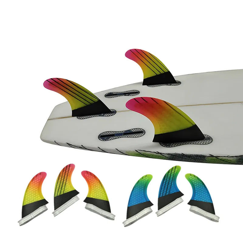 Surfboard Fins M Size Tri Fins Double Tabs 2 Surf Fins Surfboard Stabilizer UPSURF FCS 2 Fins Carbon Fiber Performance Core