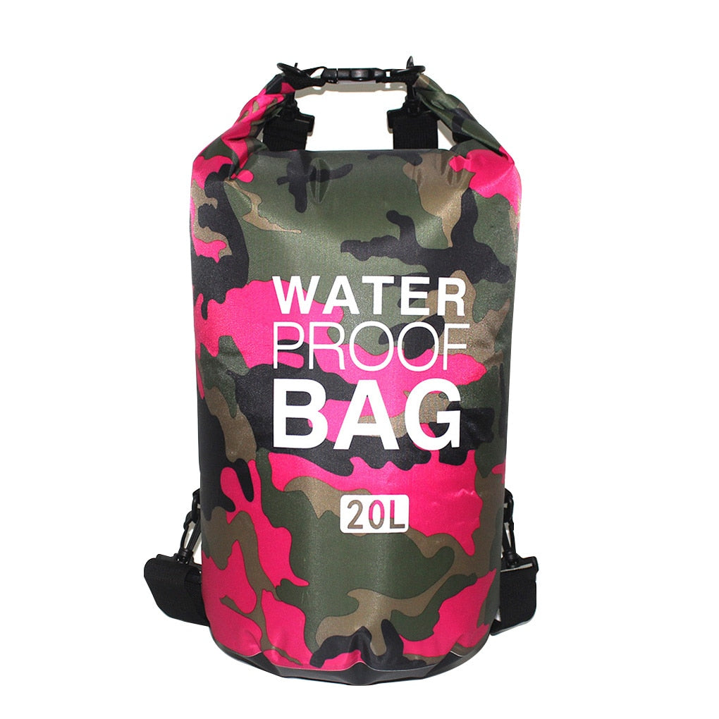 30l à prova dwaterproof água saco de natação saco seco camuflagem cores pesca barco caiaque armazenamento deriva rafting saco 2l 5l 10l 15l 20l