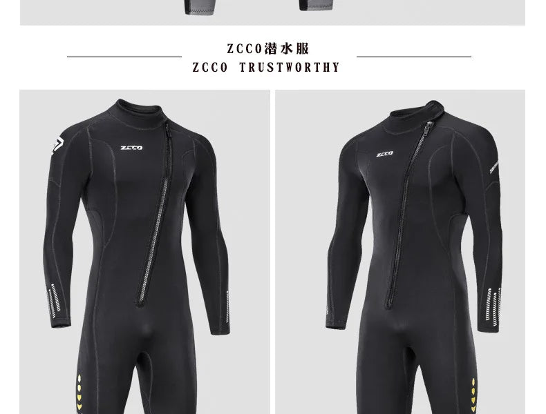 3MM Neoprene Wetsuit Men Surf Scuba Equipment Underwater Fishing Spearfishing Kitesurf Swimwear WetSuit Equipment Diving Suit