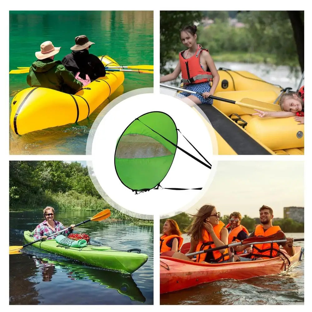 Wind Sail For Paddle Board Windsurfing Sails Paddleboard Kayak Sails With Clear Window Easy-to-Attach Paddle Board Shade Boating