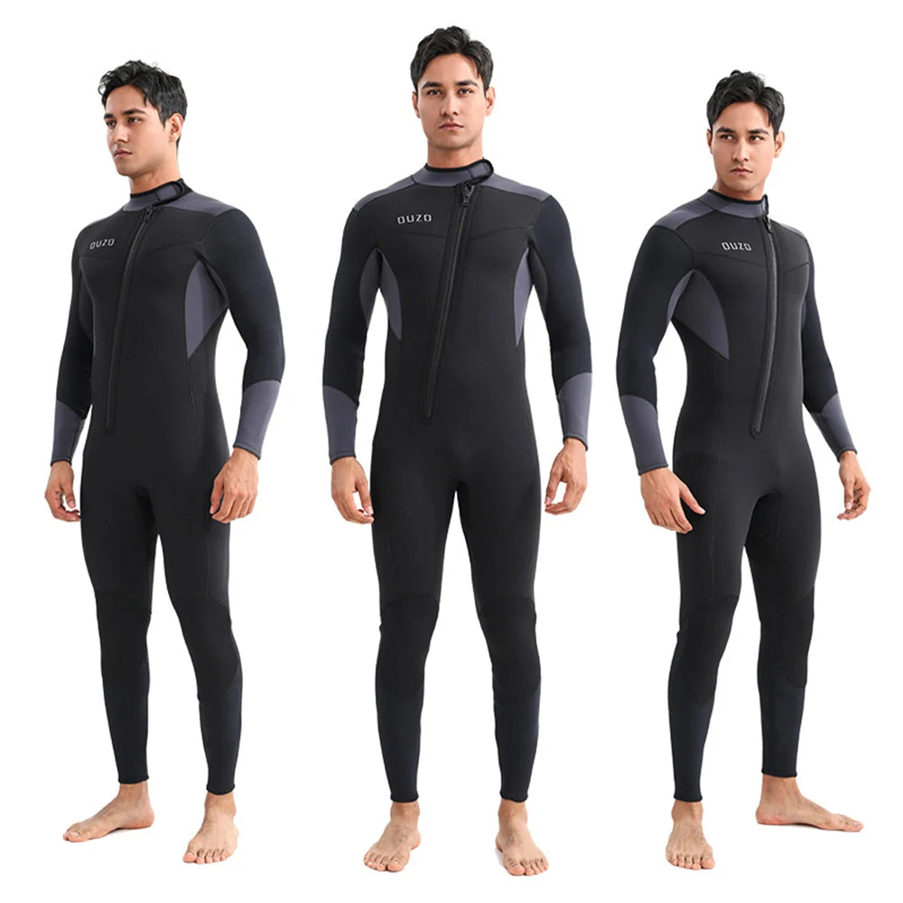 5/3MM Neoprene Wetsuit Men Surf Scuba Diving Suit Equipment Underwater Fishing Spearfishing Kitesurf Swimwear Wet Suit Equipment