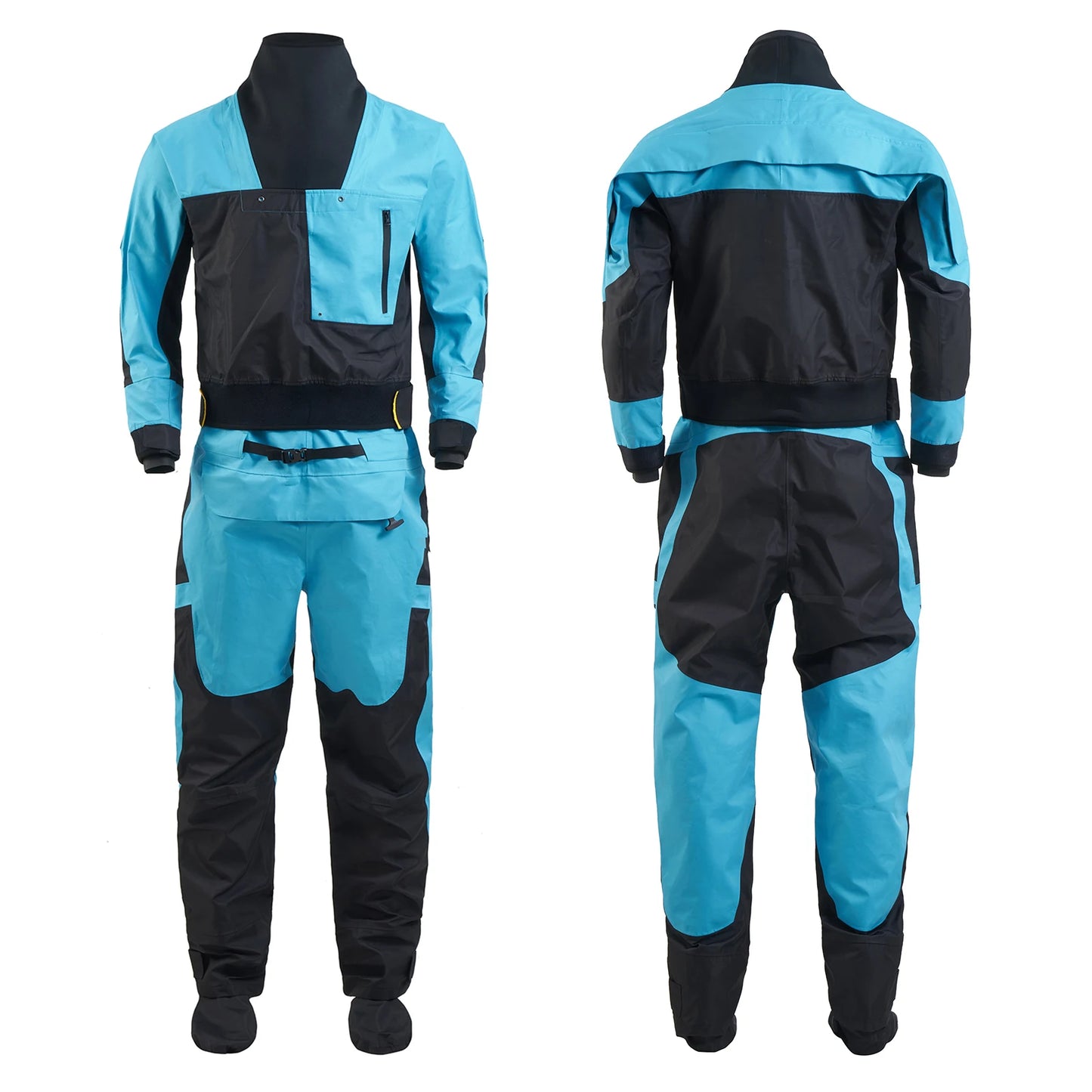 Men Drysuits Latex Cuff and Splash Collar Flatwater Paddling Waterproof Breathable Dry Suit DM32