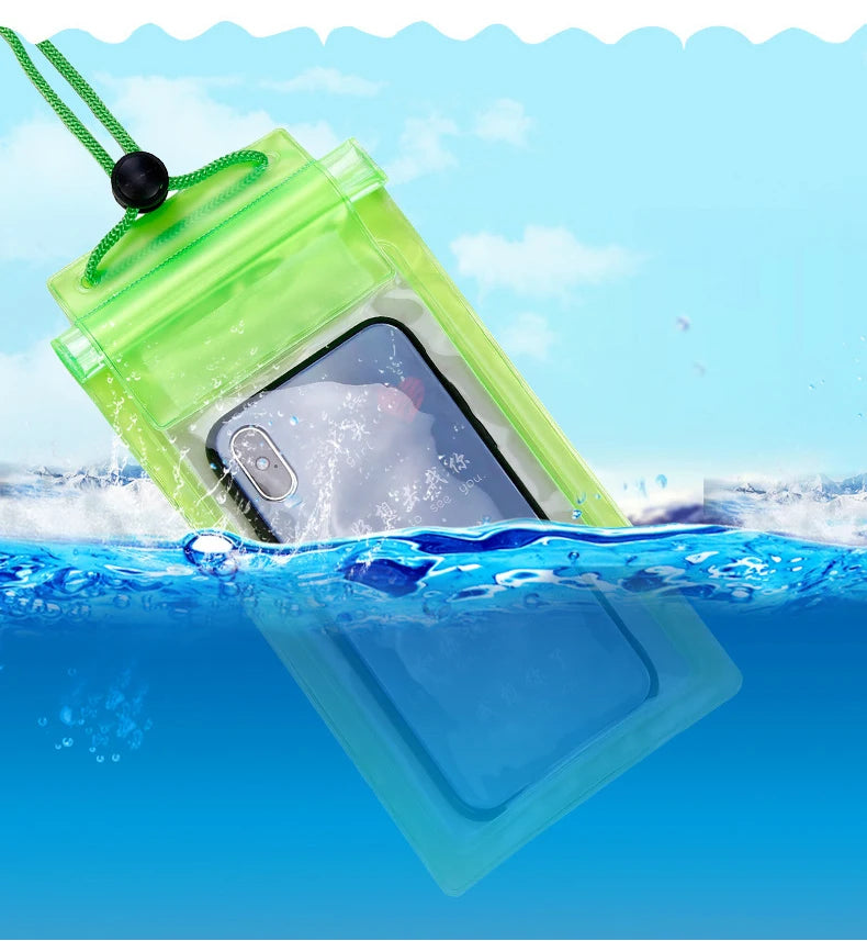 SUP Surfboard Universal Waterproof Bag Fishing Stand Up Paddle Board Transparent Mobile Phone Case Underwater Video Protective